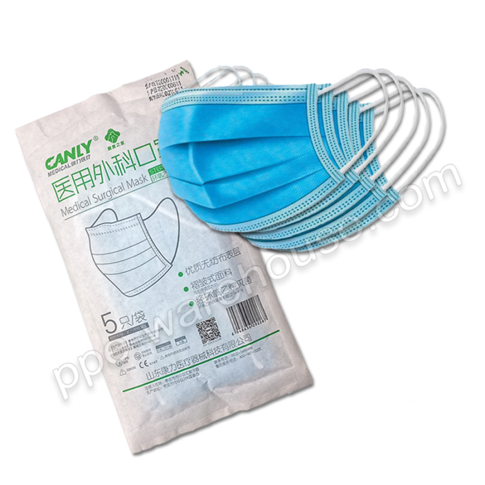 5000 X Medical Surgical Masks 3 Ply Type IIR Breathable