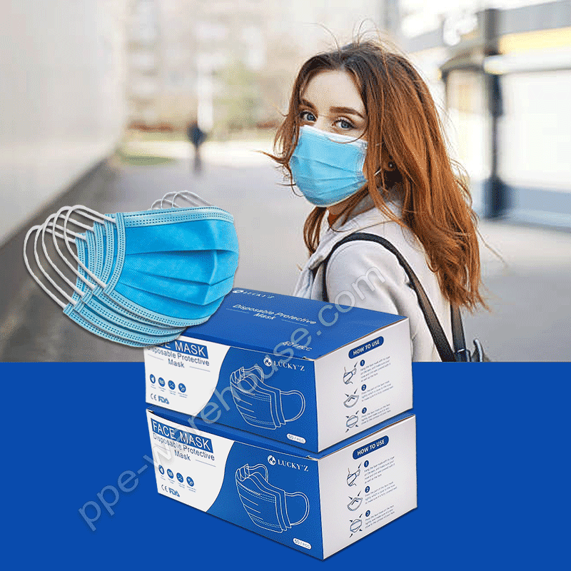 Pack of 5000 Masks Medical 3 Ply CE Certified Type IIR