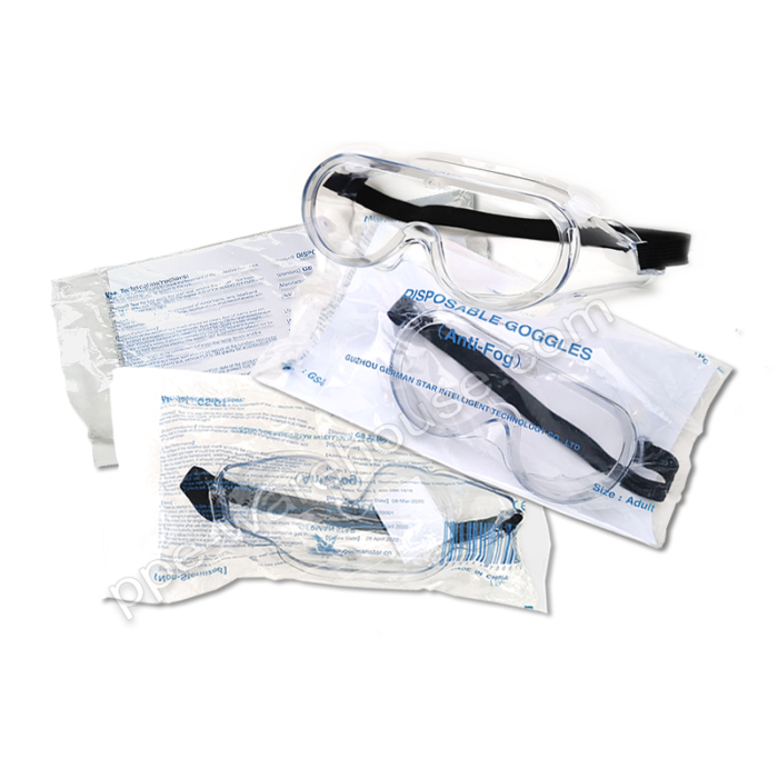 10 Pairs of Clear Safety Goggles Anti-fog Protective