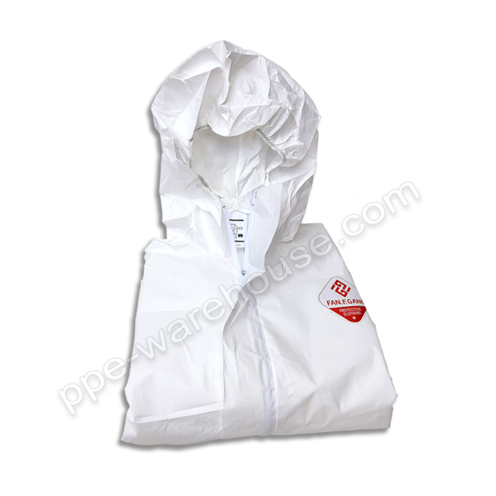 White Coverall folded